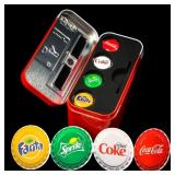 2020 4 Silver Coin Botte Cap Ser Coca Cola, Diet C