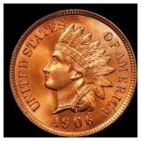 1906 Indian Cent Near Top Pop! 1c ms66 rd SEGS