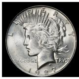 1927-d Peace Dollar $1 Grades ms63