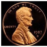 1987-s Proof Lincoln Cent 1c pr70 rd dcam SEGS