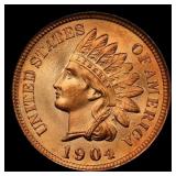 1904 Indian Cent . 1c ms66+ rd SEGS