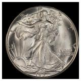 1937-d Walking Liberty Half Dollar Near Top Pop 50