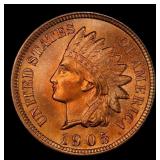 1901 Indian Cent Near Top Pop! 1c ms66+ rd SEGS