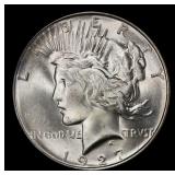 1927-d Peace Dollar $1 ms64+ SEGS