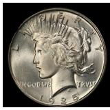 1925-p Peace Dollar $1 ms66+ SEGS