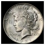 1921-p Peace Dollar $1 ms65 SEGS