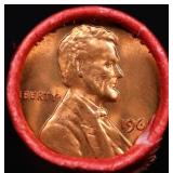 BU Shotgun Lincoln 1c roll, 1961-p 50 pcs Bank Wra