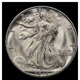 1946-s Walking Liberty Half Dollar 50c Grades ms66