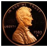 1983-s Proof Lincoln Cent 1c pr70 rd dcam SEGS