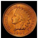 1903 Indian Cent Near Top Pop! 1c ms66+ rd SEGS