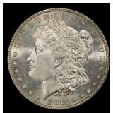 1883-p Morgan Dollar $1 Grades ms64+