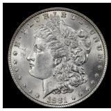 1881-p Morgan Dollar $1 Grades ms62