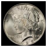 1925-p Peace Dollar Near Top Pop $1 ms67 SEGS