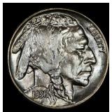 1936-p Buffalo Nickel Near Top Pop 5c ms68 SEGS