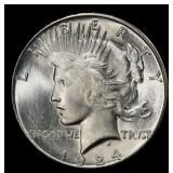 1924-s Peace Dollar $1 ms64+ SEGS