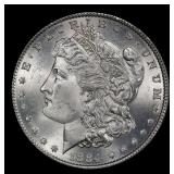 1884-p Morgan Dollar $1 Grades ms65+
