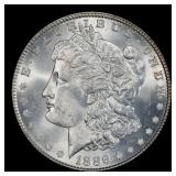 1886-p Morgan Dollar $1 Grades ms64