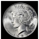 1934-p Peace Dollar $1 ms65+ SEGS