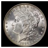 1886-p Morgan Dollar $1 Grades ms66