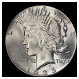 1935-s Peace Dollar Near Top Pop $1 ms66+ SEGS
