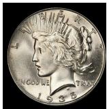 1935-p Peace Dollar Near Top Pop $1 ms66+ SEGS