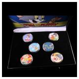 6 Coin Tom and Jerry Gold Plated Round Collection