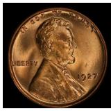1927-p Lincoln Cent 1c Grades ms66 rd
