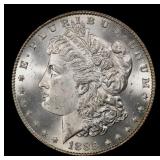 1885-p Morgan Dollar $1 Grades ms63+