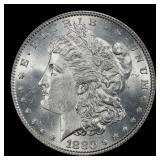 1880-p Morgan Dollar $1 Grades ms62