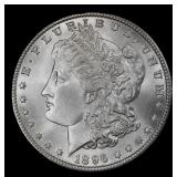 1896-p Morgan Dollar Near Top Pop! $1 ms67 SEGS