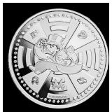 2024 Samoa 1 oz Silver Mr. Monopoly Coin Round