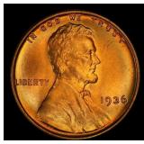 1936-p Lincoln Cent Near Top Pop 1c ms67+ rd SEGS