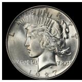 1927-d Peace Dollar Near Top Pop $1 ms65+ SEGS