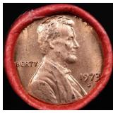 BU Shotgun Lincoln 1c roll, 1973-s 50 pcs Bank Wra