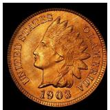 1903 Indian Cent . 1c ms66 rd SEGS