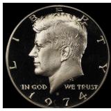 1974-s Proof Kennedy Half Dollar 50c pr70 dcam SEG