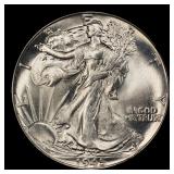 1945-p Walking Liberty Half Dollar TOP POP! 50c ms