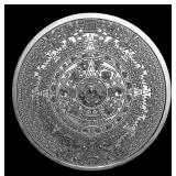 Aztec Calendar Style - 1 oz Silver Round Round