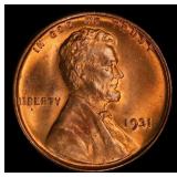1931-p Lincoln Cent 1c Grades ms66 rd