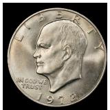 1972-p Ty 1 Eisenhower Dollar Near Top Pop $1 ms66