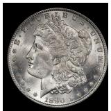 1890-p Morgan Dollar $1 Grades ms63+