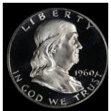 1960 Proof Franklin Half Dollar TOP POP! 50c pr69