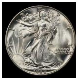 1938-p Walking Liberty Half Dollar Near Top Pop 50
