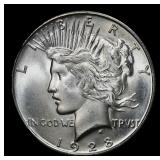 1928-s Peace Dollar $1 ms64+ SEGS