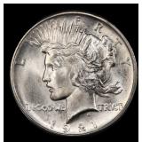 1921-p Peace Dollar Near Top Pop $1 ms66 SEGS