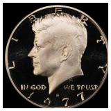 1977-s Proof Kennedy Half Dollar 50c pr70 dcam SEG