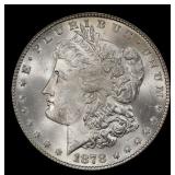 1878-p 7tf Morgan Dollar $1 Grades ms65