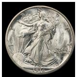 1916-d Walking Liberty Half Dollar 50c ms65+ SEGS