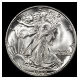 1939-s Walking Liberty Half Dollar Near Top Pop 50