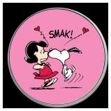 Snoopy Kissing Lucy "SMAK!" Peanuts Colorized Styl